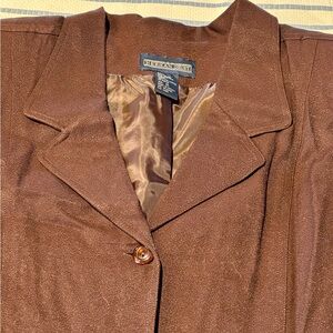 ⭐️Herman Geist Chocolate Brown 3-Button Blazer⭐️ Vintage